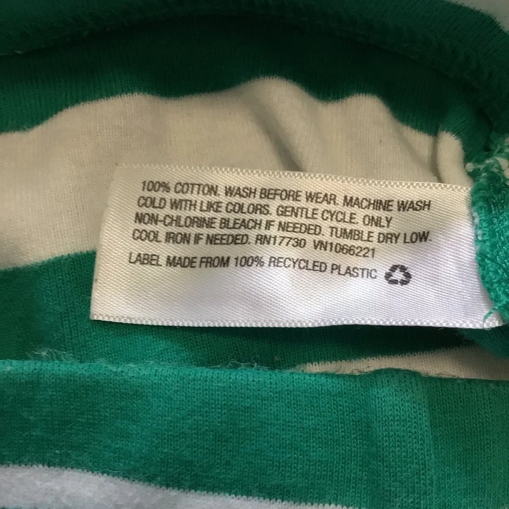 Target Green and White Pajama Bottoms Size 6